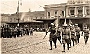 1937. Ritorno delle bandiere alla stazione di Padova dopo una manifestazione a Roma. .(Oscar Mario Zatta)